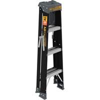 Step Ladder with Paint Tray, 4', Fibreglass, 250 lbs. Capacity, Type 1 Seaboard Timber Mart