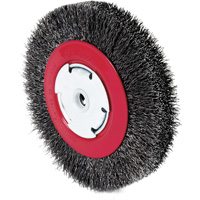 101F-3M Crimped Wire Wheel, 6" Dia., 0.014" Fill, 1/2"/2"/5/8" Arbor Seaboard Timber Mart