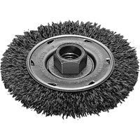 Twist Know Wire Wheel, 4" Dia., 0.02" Fill, 5/8"-11 Arbor, Stainless Steel Seaboard Timber Mart