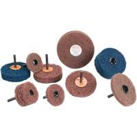 Standard Abrasives Buff & Blend Wheel, 3" Dia. x 1/4" W, 1/4" Arbor, Aluminum Oxide Seaboard Timber Mart