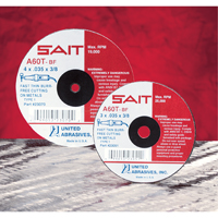 Cut-Off Wheel, 5" x 0.045", 7/8" Arbor, Type 27, Aluminum Oxide/Ceramic, 12200 RPM Seaboard Timber Mart