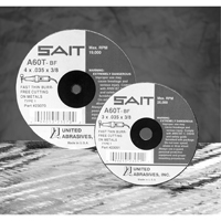 Cut-Off Wheel, 5" x 0.045", 7/8" Arbor, Type 27, Aluminum Oxide/Ceramic, 12200 RPM Seaboard Timber Mart