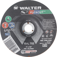 Flexcut Depressed Centre Grinding Wheels, 7", 24 Grit, Aluminum Oxide, 7/8", 8600 RPM, Type 29 Seaboard Timber Mart