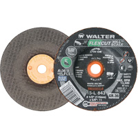 FLEXCUT MILL SCALE Grinding Wheel, 4-1/2", 36 Grit, Aluminum Oxide, 5/8"-11, 13300 RPM, Type 29 Seaboard Timber Mart