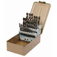 Jobber Length Drill Set, 15 Pieces, High Speed Steel Seaboard Timber Mart