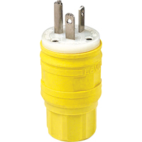 Wetguard Watertight Straight Blade Plug, Plastic, 20 A, 250 V Seaboard Timber Mart