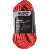 Vinyl Extension Cord, Outdoor, SJTW, 14/3 AWG, 15 A, 3 Outlet(s), 50' Seaboard Timber Mart