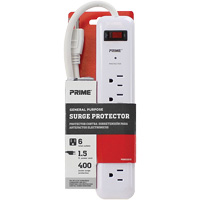 Protecteurs de surtension, 6 Prises, 400 J, 1875 W, Cordon 2' Seaboard Timber Mart
