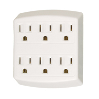 Adaptors, 6 Outlet(s), 15 Amps, 1875 W, 125 Seaboard Timber Mart