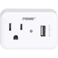 Prime&reg; USB Charger with Surge Protector Seaboard Timber Mart