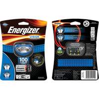 Vision Headlamp, LED, 100 Lumens, 10 Hrs. Run Time, AAA Batteries Seaboard Timber Mart