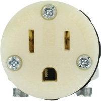 Hospital Grade Extension Plug Connector, 5-15R, Nylon Seaboard Timber Mart