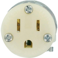 Hospital Grade Extension Plug Connector, 5-15R, Nylon Seaboard Timber Mart