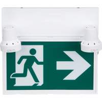 Running Man Sign with Security Lights, LED, Battery Operated/Hardwired, 12-1/10" L x 11" W, Pictogram Seaboard Timber Mart