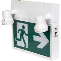 Running Man Sign with Security Lights, LED, Battery Operated/Hardwired, 12-1/10" L x 11" W, Pictogram Seaboard Timber Mart