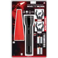 Safety Flashlight Pack, LED, 487 Lumens, D Batteries Seaboard Timber Mart