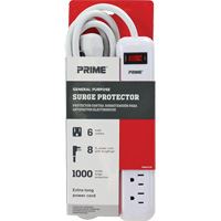 Surge Protector, 6 Outlets, 1000 J, 1875 W, 8' Cord Seaboard Timber Mart