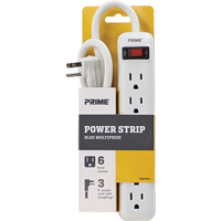 Power Strip, 6 Outlet(s), 3', 15 A, 1875 W, 125 V Seaboard Timber Mart